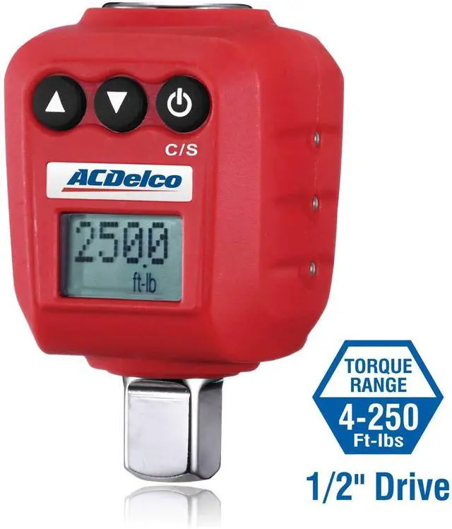 Alt view image 3 of 6 - ACDelco ARM602-4A 1/2 (25 to 250 ft-lbs.) Heavy Duty Digital Torque Adapter with Buzzer and LED Flash Notification  ISO 6789 Standards with Certificate of Calibration