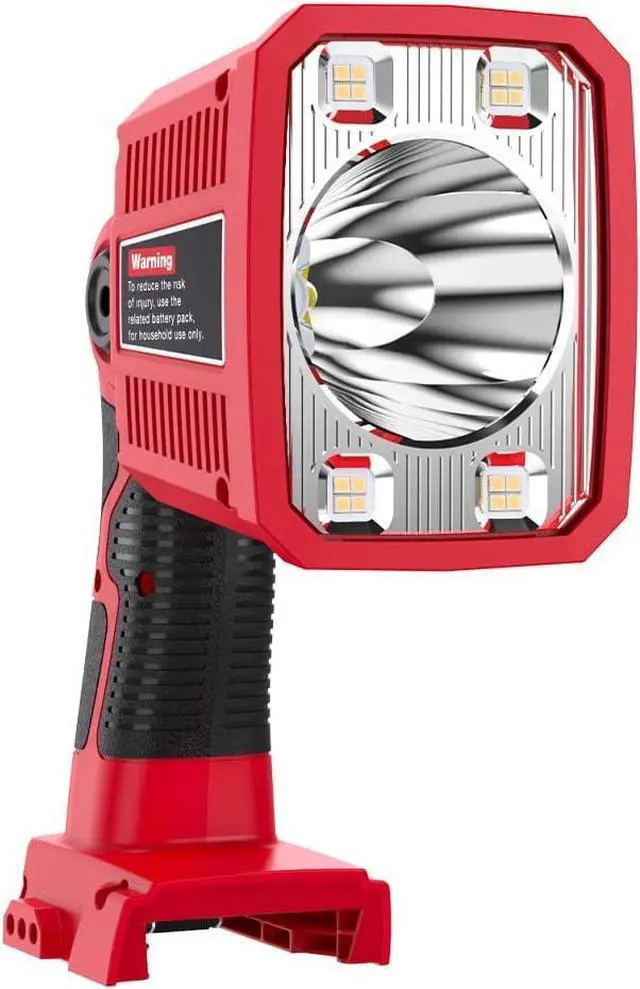 Main image of 18W Flashlight for Milwaukee M18 18V Lithium-ion Battery, 1250LM Flashlight Floodlight with USB Port, Jobsite Light Tool with 110 Degree Pivoting Head LED Work Light for Outdoor Camping