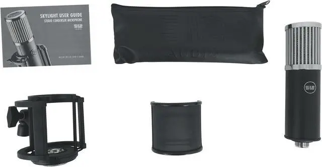 Alt view image 6 of 7 - by Warm Audio Skylight Large Diaphragm Studio Condenser XLR Microphone + Shock Mount + Bag for Recording and Podcasting