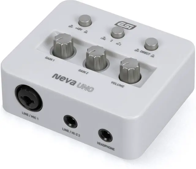 Main image of Neva UNO | Professional 24-bit/192kHz 2x2 USB Audio Interface for PC and Mac with XLR, Line, and DI Inputs, Podcasting, and Streaming, Perfect for Guitarists, Music Production Software Included