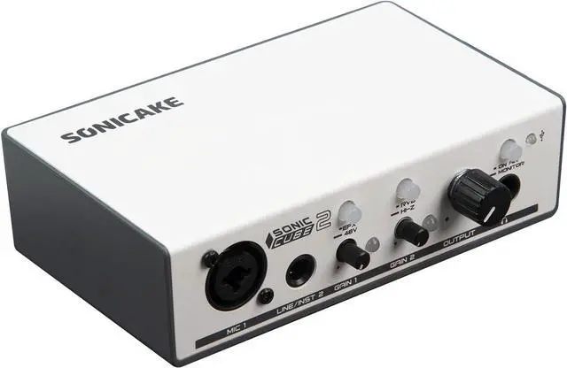 Main image of Sonic Cube II - USB Audio Interface Mixer with Digital Modeling & DSP Effects for Recording, Streaming and Podcasting, 48V Phantom Power Dual-Channel Analog Preamp with XLR and Line Inputs