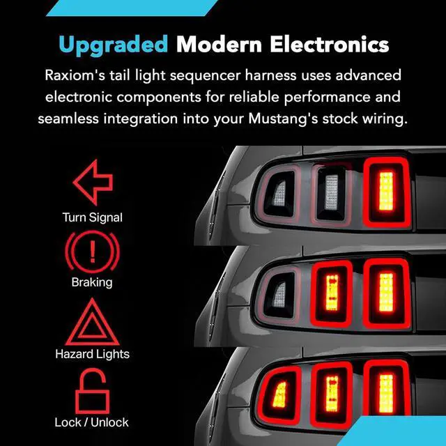 Alt view image 5 of 7 - Tail Light Sequencer Harness Kit with Tuning Plug and Play Wire Fits Mustang 2010-2020