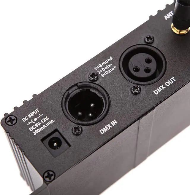 Alt view image 4 of 7 - DMX 512 Controller 2.4G Wireless Transmitter Receiver LCD Display Power Adjustable Repeater Lighting Dimmer Controller for Disco DJ Py Light