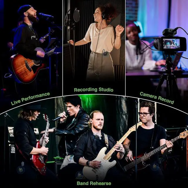 Alt view image 6 of 7 - Wireless in-Ear Monitor System - UHF 500MHz, Low Latency, Auto-Pairing, 1 Beltpack Transmitter & 4 Receivers, 10 Channels, Mono/Stereo Selection, IEM for Live Shows, Studio, Bands (PM-1-4R)