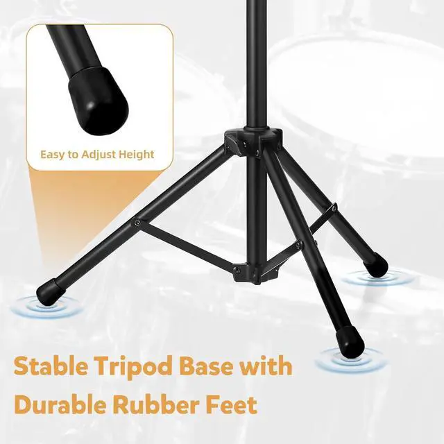 Alt view image 4 of 5 - TENTEOTEN Electronic Mounting Stand with Plate, Portable Mounting Stand for Electronic Modules & Controller Multi Pads and Drum Pads (Black)