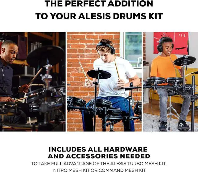 Alt view image 5 of 5 - Drum Essentials Bundle  Complete Electric Drum Set Accessory k including A Drum Throne and On-Ear Headphones