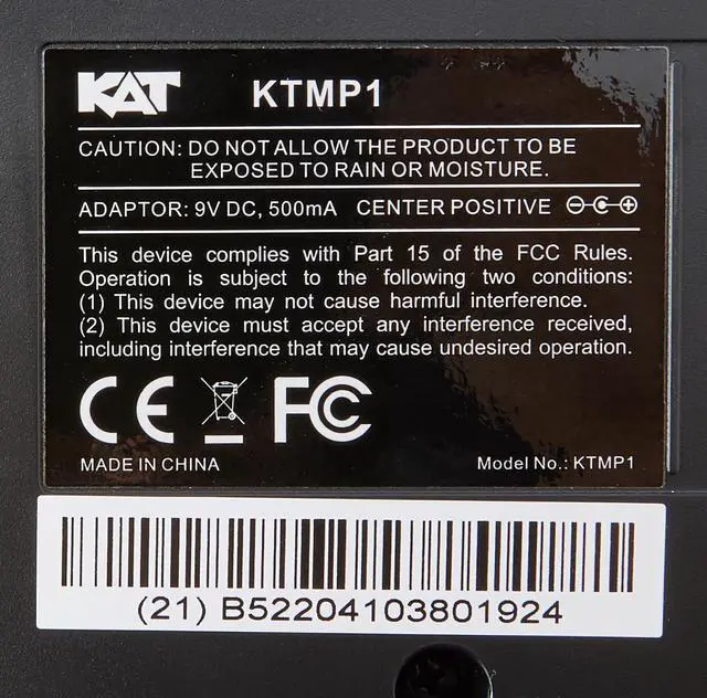 Alt view image 5 of 6 - KTMP1 Electronic Drum and Percussion Pad Sound Module, Black