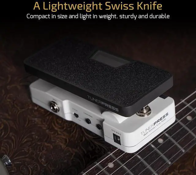 Alt view image 6 of 7 - Multi-function 4 in 1 Switchable Volume & Expression Pedal with Buffer switch and Visible Tuner SP-30T(Included 1 PCS Additional 15 CM TS Cable By VOLKTONE)