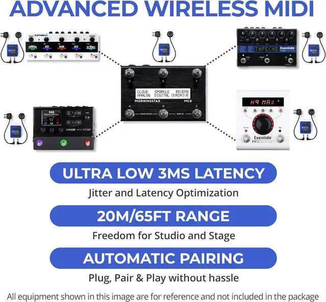 Alt view image 5 of 7 - WIDI Jack + DIN-5 MIDI Cable k - Bluetooth MIDI Interface with 5-PIN DIN MIDI cables Included - Works with all DIN-5 MIDI devices - Wireless MIDI for Synth Keytar Pedalboard Keyboard