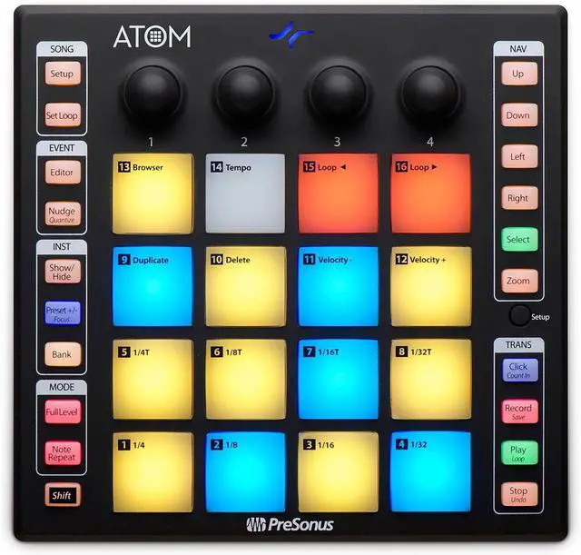 Main image of ATOM Production & Performance Midi Pad Controller with Studio One ist and Ableton Live Lite Recording Software