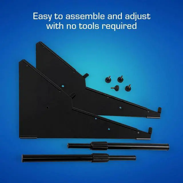 Alt view image 6 of 6 - 2-Tier XTS Desktop Stand, Adjustable Length from 10.6" - 18.5" for Sampler/Synth/MIDI Controller/Drum Machine, fits MPC Live 2/MPC One/TR-8S/Analog Rytm/Octatrack, easy to assemble and rze