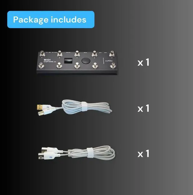 Alt view image 6 of 7 - MIDI Captain Foot Controller Multi-Effects Keyboards Synthzer USB-MIDI musical software Bias with Time Engine Function Support all PC/CC/Note commander 10 Foot Switches