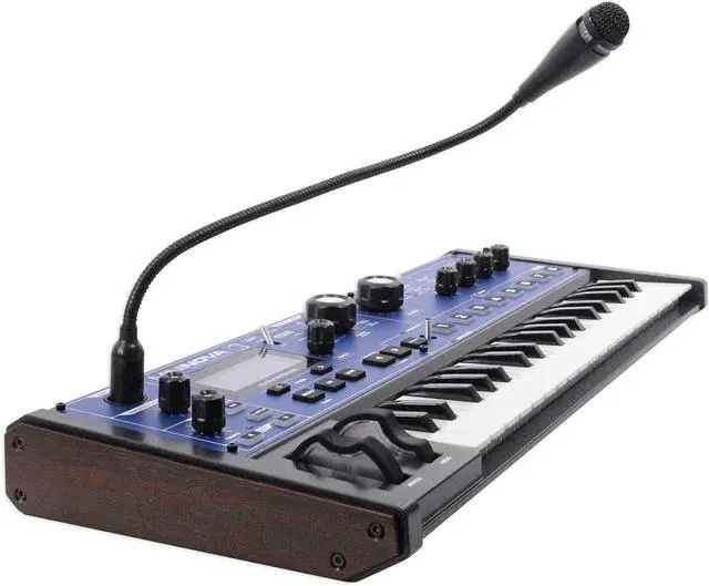 Alt view image 3 of 7 - MiniNova Analogue Modelling Comt 37 Mini-key Synth  Tough, comt, powerful mini-synth with pitch-correcting effect vocoder, 256 onboard sounds and five effects per voice layering Blue