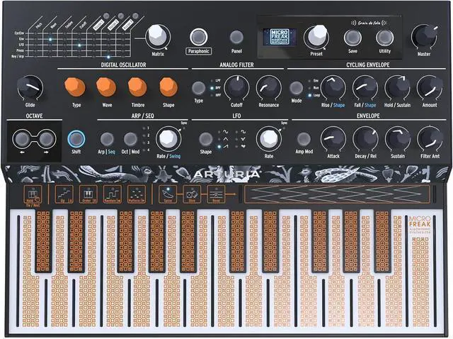 Main image of - MicroFreak Synthzer Keyboard - 25-Key Hybrid Synth with PCB Keyboard, Wavetable & Digital Oscillators, Analog Filters