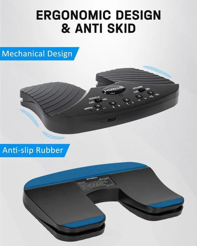 Alt view image 6 of 7 - Wireless Page Turner Pedal, 5 Modes, Portable & Anti-slip, Footswitch Page Turner Quiet Operation for iPad, Performances and Teaching, SPT-20
