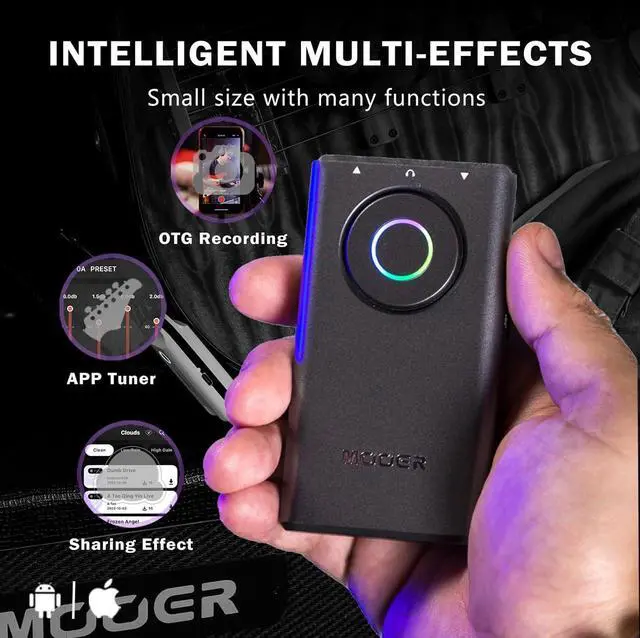 Alt view image 3 of 6 - Prime P1 Multi-Effects Processor Headphone Amp, Bass Guitar Pedals with 126 Effects, Tuner, Amp, Metronome for Practice and Performance