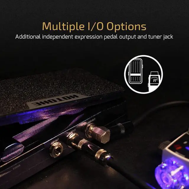 Alt view image 4 of 7 - NE Wah Active Volume Passive Expression Guitar Effects Pedal Switchable Soul Press II 4 in 1 with Visible Guitar Effects Pedal(Included 1 PCS Additional 15 CM TS Cable)