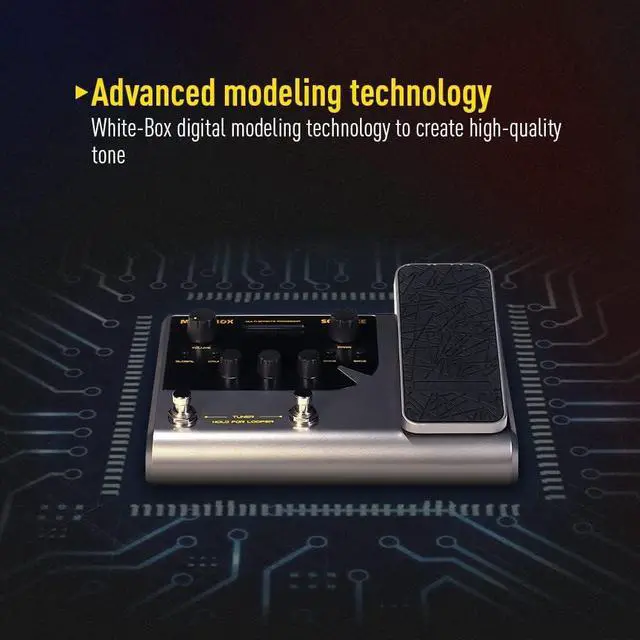 Alt view image 4 of 7 - Matribox - Guitar Multi Effects Processor with Expression Pedal, With 130 Built-in Guitar/Bass/Acoustic Effects, Amp Modeling, IR Cabinets Simulation, Stereo OTG USB Audio Interface QME-50