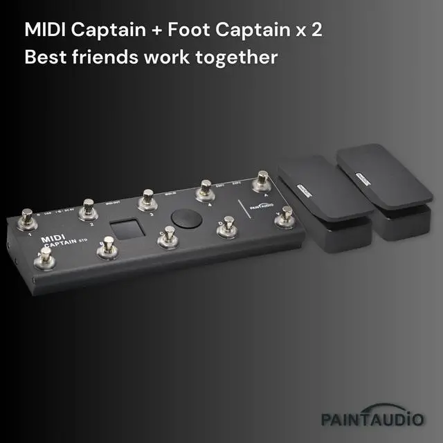 Alt view image 5 of 7 - Paint Audio Foot Captain Dual Outputs Expression Pedal Multi-effects Compatible for Tip/Ring Connection (Foot Captain)
