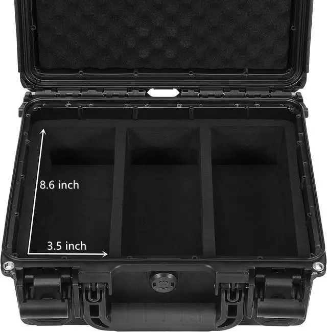 Alt view image 4 of 7 - Waterproof Graded Card Case Compatible with 102 Card Slabs, BGS PSA SGC FGS Graded Sports Trading Cards, Graded Slab Card Storage Box