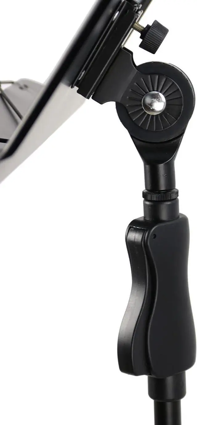 Alt view image 3 of 7 - Heavy-Duty Vented Die-Cast Sheet Music Stand with Hydraulic Grip Height Adjustment up to 71 Inches and Triple Layer Anti-Rust Coating