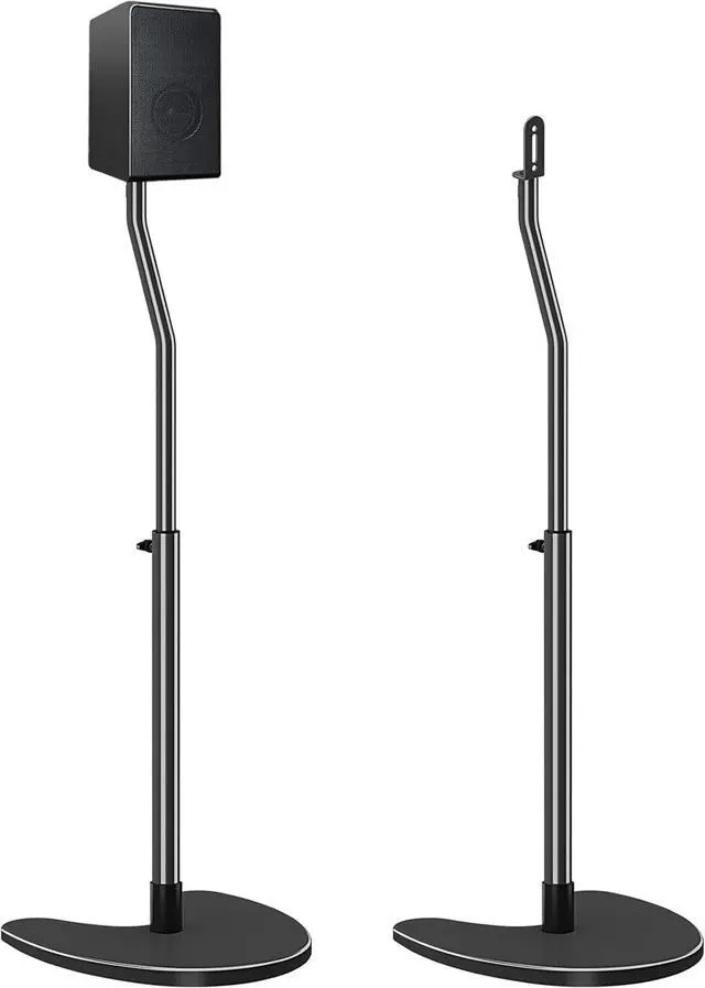 Main image of Ser Stands Pair, Max 39" Height Adjustable, Heavy Duty Base, 11 lbs Caity Each, Set of 2 Universal Floor Stands