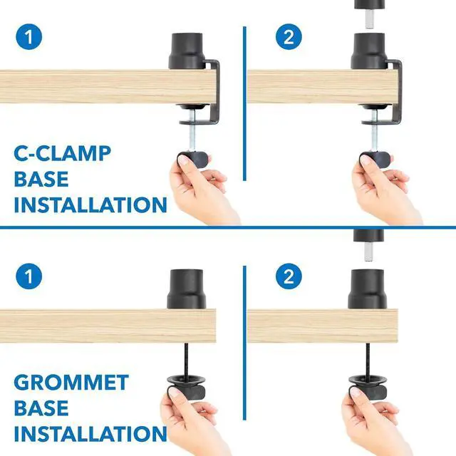 Alt view image 7 of 7 - MOUNT-IT! Adjustable Microphone Boom Arm [3/8 to 5/8 Screw Adapter] Suspension Scissor Mic Stand, Desk Mount For Blue Snowball, Yeti, & Other Studio and Gaming Microphones (With Cable Management)