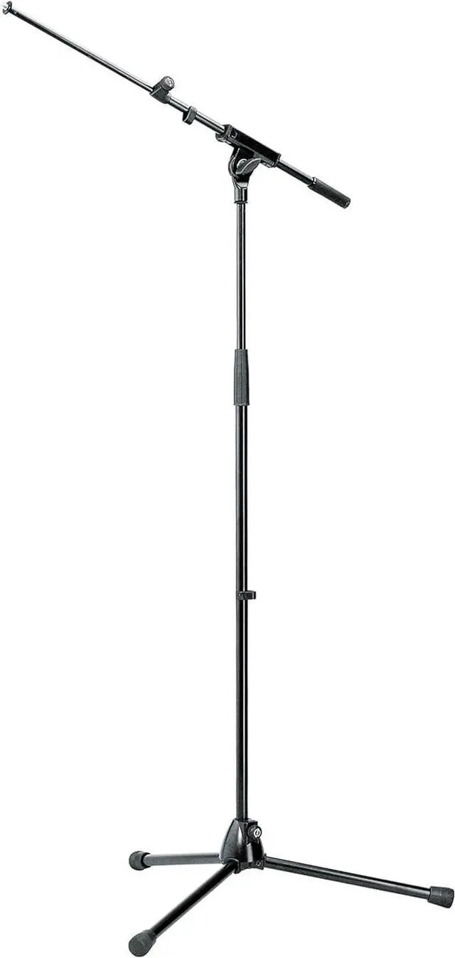 Main image of Konig & Meyer 21080.500.55 Tripod Microphone Stand w/Telescoping Boom | Clutch Height Adjustment | Soft-Touch Lock | Folding Leg Dgn | Zinc Die-Cast Base | German Made | Black
