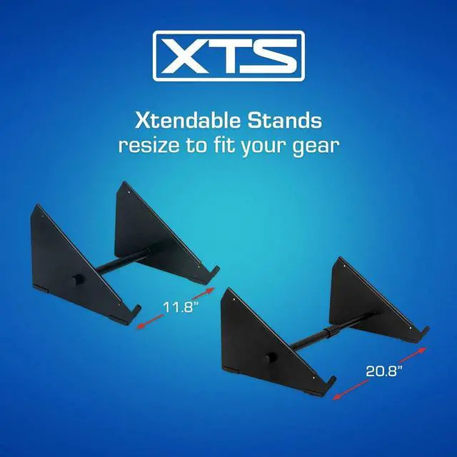 Alt view image 2 of 7 - XTS Desktop Stand, XL 11.8" - 20.8" Size for Mixer/DJ Controller/Keyboard/Eurorack, Adjustable Length, Easy To Assemble and Rze