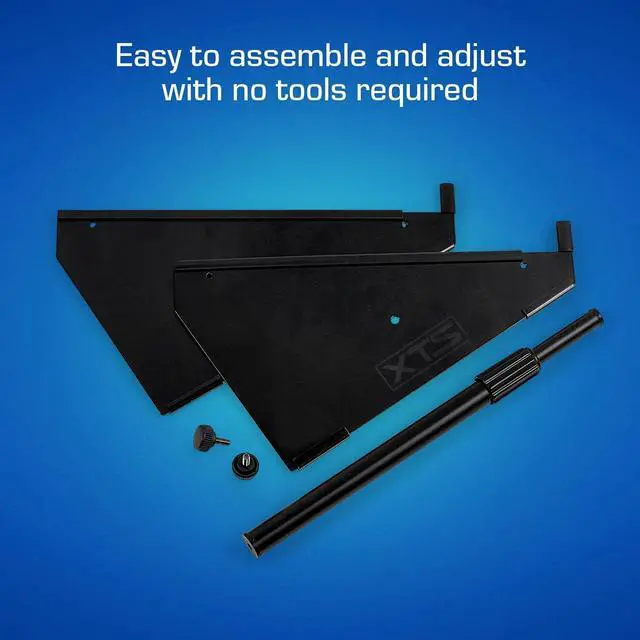 Alt view image 6 of 7 - XTS Desktop Stand, XL 11.8" - 20.8" Size for Mixer/DJ Controller/Keyboard/Eurorack, Adjustable Length, Easy To Assemble and Rze