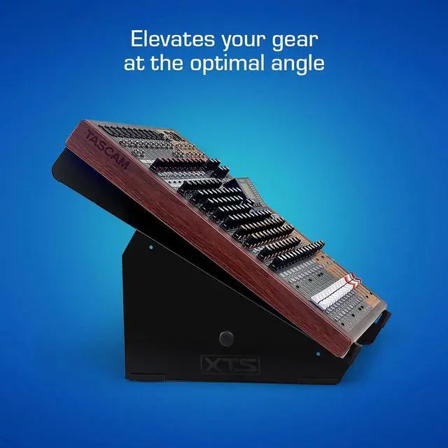 Alt view image 7 of 7 - XTS Desktop Stand, XL 11.8" - 20.8" Size for Mixer/DJ Controller/Keyboard/Eurorack, Adjustable Length, Easy To Assemble and Rze