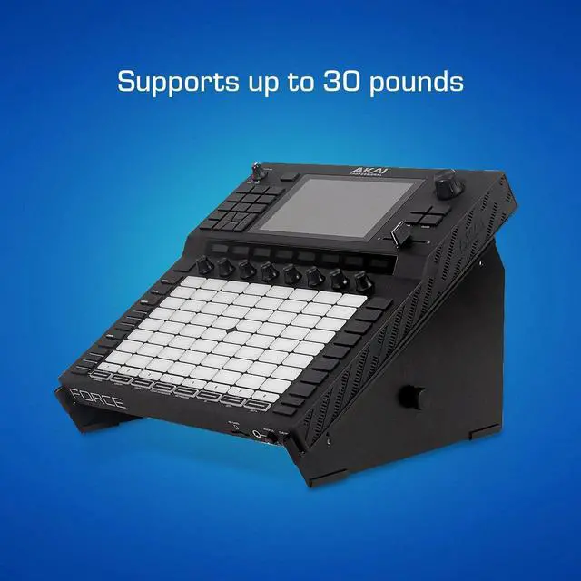 Alt view image 5 of 7 - XTS Desktop Stand, XL 11.8" - 20.8" Size for Mixer/DJ Controller/Keyboard/Eurorack, Adjustable Length, Easy To Assemble and Rze