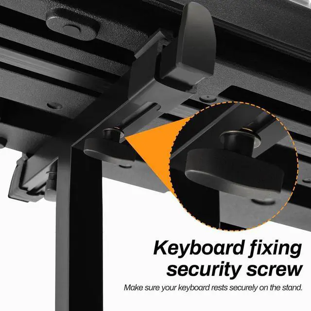 Alt view image 5 of 7 - Heavy-Duty Z-Style Keyboard Stand for Digital Pianos - Adjustable Height 21.2-32.4 Inches, Adjustable Width 21.8-35.2 Inches, Compatible with 61 to 88 Key Keyboards