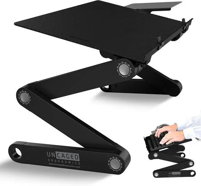 Main image of WorkEZ Adjustable Computer Keyboard Stand for Desk, Keyboard & Mouse Riser, Ergonomic Portable Stand for Desktop, Computer Keypad Riser for Desk