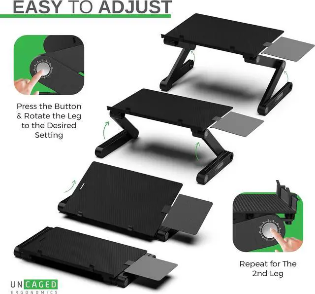 Alt view image 3 of 7 - WorkEZ Adjustable Computer Keyboard Stand for Desk, Keyboard & Mouse Riser, Ergonomic Portable Stand for Desktop, Computer Keypad Riser for Desk