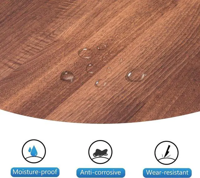 Alt view image 6 of 7 - L-Shaped Computer Office Desk, Modern Gaming Corner Desk with Monitor Stand, Home Office Study Writing Table Workstation for Small Ses 6404 (Brown)