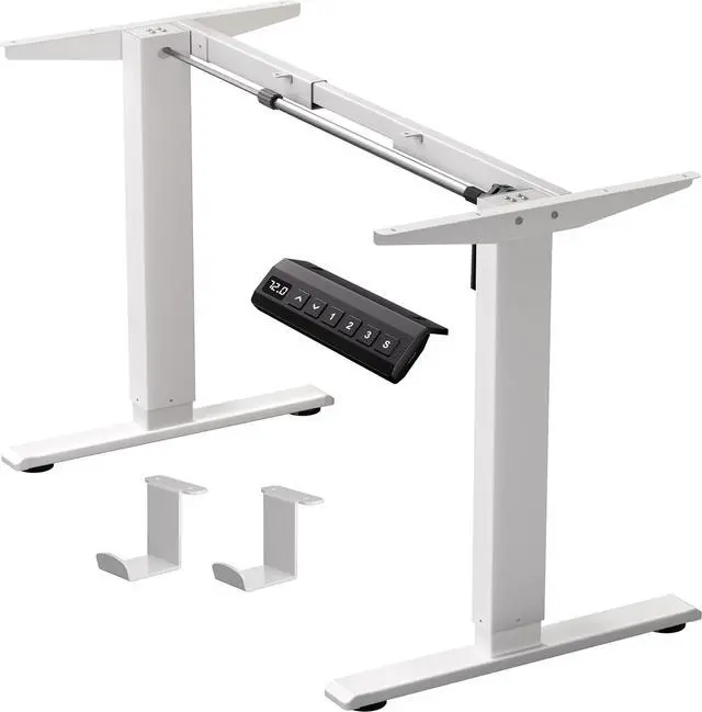 Main image of Standing Desk Frame for 37 to 77.5 Desktop, Electric Height Adjustable Desk Legs, 176 lbs Motorized Desk Legs Workstation Frame with Memory Presets, White Frame Only