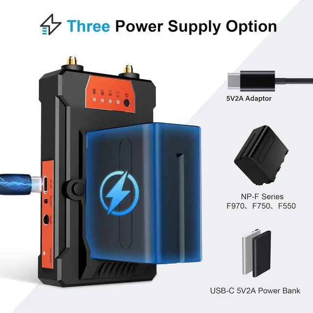 Alt view image 5 of 7 - Wireless HDMI Transmitter and Receiver - 1080P, Extender with Loop-Out, 2.4G/5.8G Adapter, IR Control, 0.06S Latency, 820FT, for TVs, DSLR, Projectors, Laptop