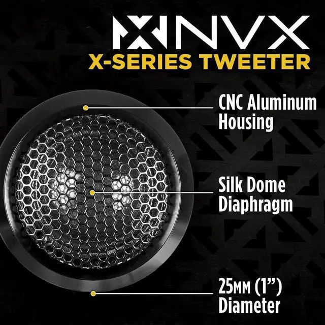 Alt view image 4 of 7 - ® XSP65KIT 6.5" Car Speakers, 600W Max, 200W RMS, 2-Way 6-1/2 inch Component System w/ 1" Silk Dome Tweeters & Passive X-Overs, Easy to Install in Cars/Trucks/Doors (Pair)