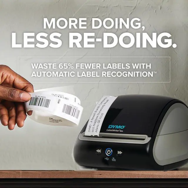 Alt view image 4 of 7 - LabelWriter 5XL Label Printer Bundle Prints Extra-Wide ShippingLabels (UPS USPS) from Amazon eBay and More Perfect for eCommerce Sellers Includes 5 Extra-Large Shipping Labels (1100 Total)