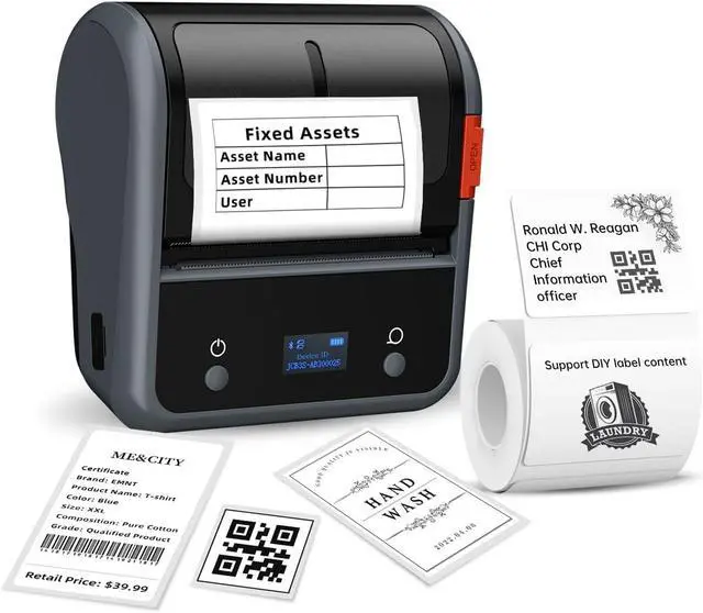 Main image of Label Maker Machine, B3S Thermal Label Maker, Upgrade 3Inch Thermal Label Printer, Portable Label Maker with 1Pack 70x40mm Label, Bluetooth Label Makers for Clothing, Barcode & Small Business