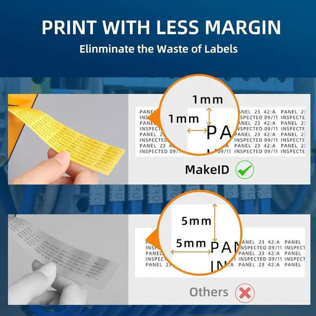 Alt view image 7 of 7 - P31 Industrieller Etikettendrucker, Etikettiermaschine mit 0,71 "B x 26,24 ft L Etiketten-, Draht- und Kabeletikettendrucker für Baustellen und Hochleistungsetiketten