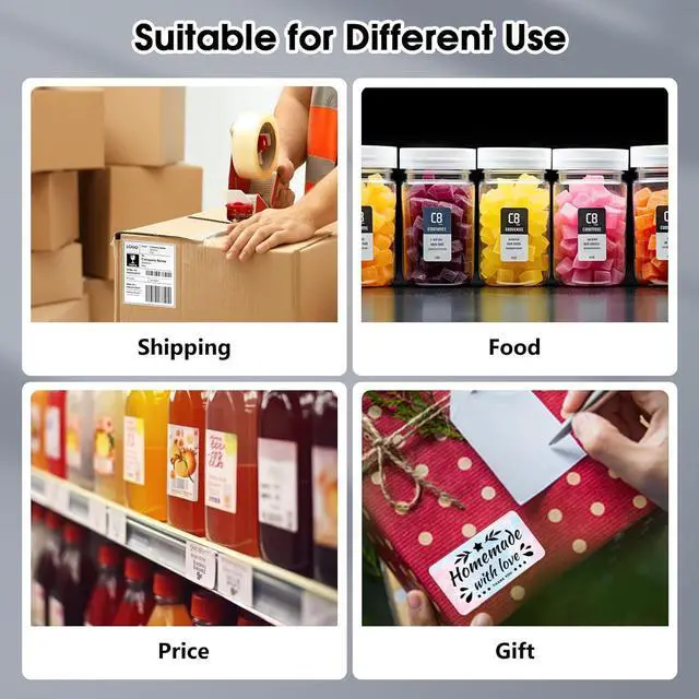 Alt view image 6 of 7 - 344WF WiFi Label Printer, [Upgraded] 300DPI Shipping Thermal Labels Printer for Shipping Packages, 4x6 Label Printers Compatible with iOS, Android and PC Etsy Ebay USPS, IF Design Award 2024