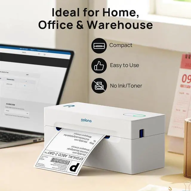 Alt view image 7 of 7 - Bluetooth Thermal Shipping Label Printer, Wireless 4x6 Shipping Label Printer for Small Business, Support Android, iPhone, Windows, and Mac, Widely for Ebay, , Shopify, Etsy, USPS