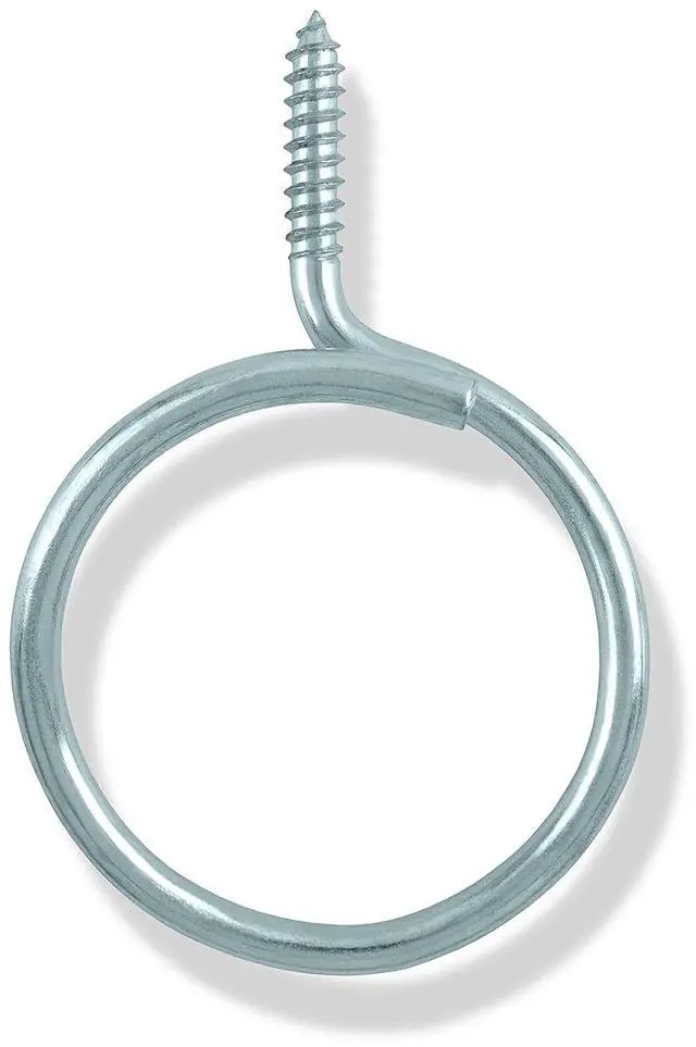 Main image of Cable & Wire Support Heavy Duty 2 Inch Threaded Bridle Rings Wood Screw, Cable Ring Hangers for Low Voltage Cable Management