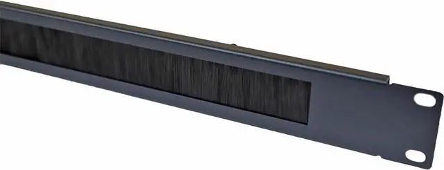 Alt view image 3 of 4 - 1U Brush Type Cable Management Horizontal Cable Manager Rack Mount Server Cabinet Manager 6 Pack