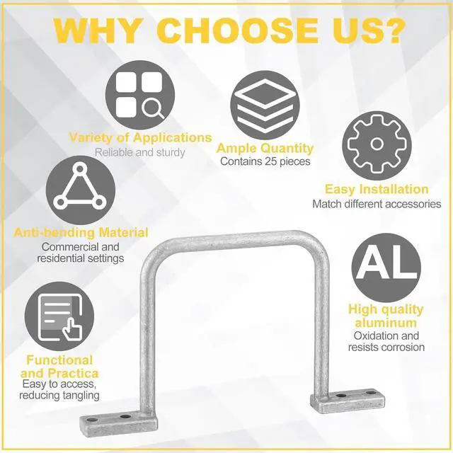 Alt view image 3 of 6 - 25 Pcs Distribution Rings Aluminum D Ring for Sorting Out Electric Cables, Cable Management, for Commercial and Residential Use, Silver(3 Inch)