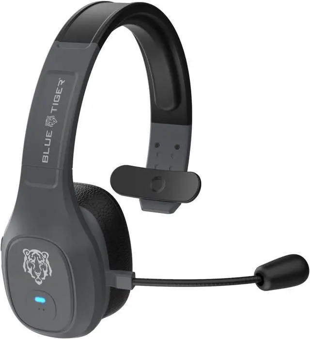 Alt view image 2 of 7 - Storm Gray - Premium Trucker Bluetooth Headset - Wireless Noise Canceling Mono Headset with Mic - High-Fidelity Sound, 30-Hour Talk Time, USB-C Charging - for Truck Drivers, Bluetooth 5.0