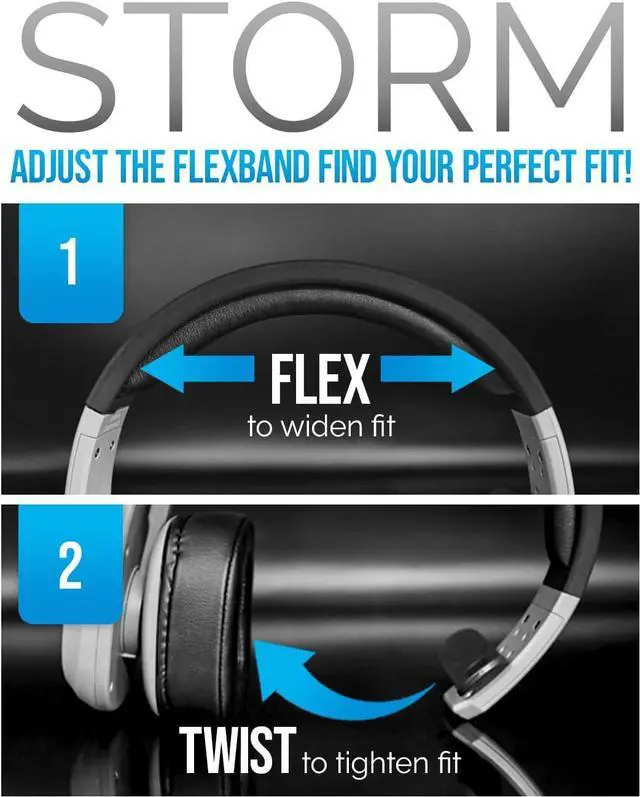 Alt view image 4 of 7 - Storm Gray - Premium Trucker Bluetooth Headset - Wireless Noise Canceling Mono Headset with Mic - High-Fidelity Sound, 30-Hour Talk Time, USB-C Charging - for Truck Drivers, Bluetooth 5.0