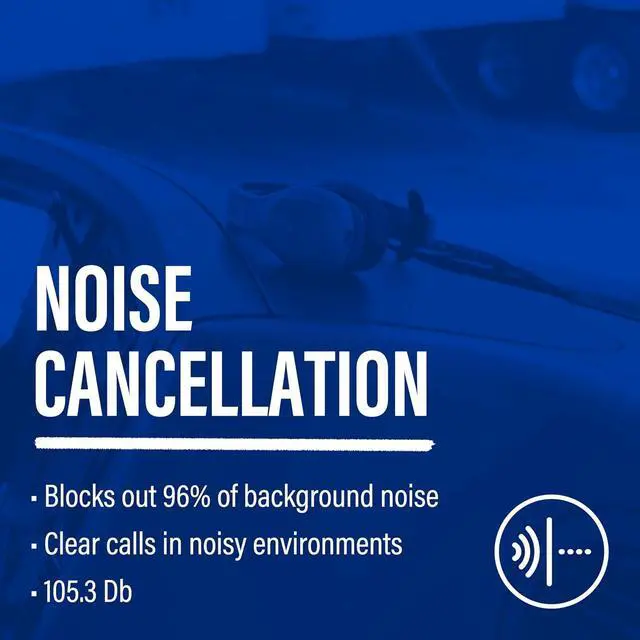 Alt view image 7 of 7 - Storm Gray - Premium Trucker Bluetooth Headset - Wireless Noise Canceling Mono Headset with Mic - High-Fidelity Sound, 30-Hour Talk Time, USB-C Charging - for Truck Drivers, Bluetooth 5.0